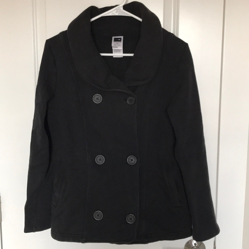 The North Face button-up sweatshirt